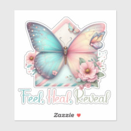 PEGATINA REVELACIÓN DE LA SALUD DEL SENTIMIENTO, AFIRMACIÓN