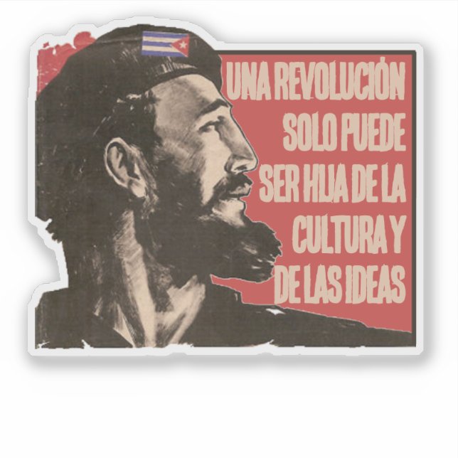 PEGATINA REVOLUCIÓN CUBANA (Anverso)