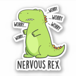 Pegatina Rex Funny Dinosaur TRex Pun