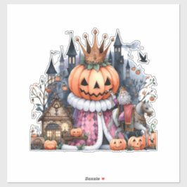 Pegatina Rey calabaza reglas arte