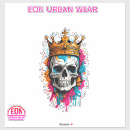 PEGATINA REY CALAVERA