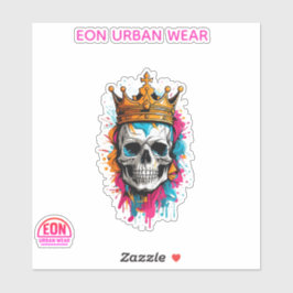 PEGATINA REY CALAVERA