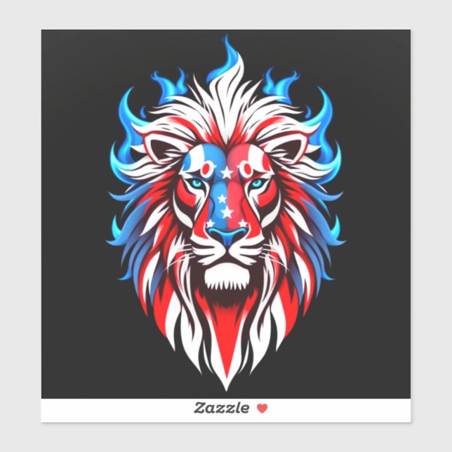 Pegatina Rey de América (Hoja)