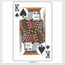 Pegatina Rey de espadas