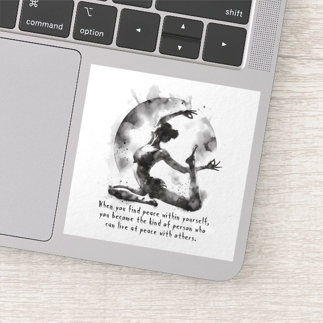 Pegatina Reyes de yoga de color de agua Reiki de una punta  (Detalle)