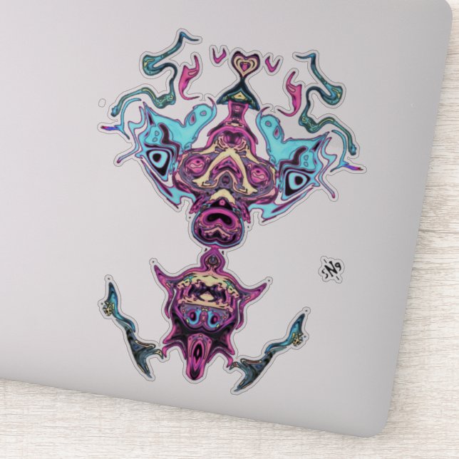 Pegatina Rezando la deidad del ídolo (Detalle)