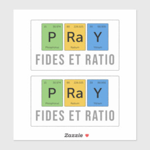 Pegatina Rezo (Pray): Fides et Ratio (Fe and Reason)