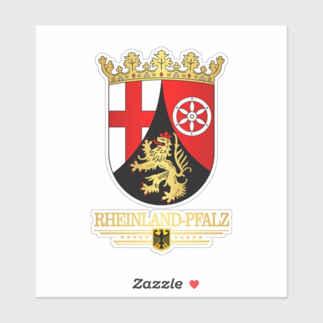 Pegatina Rheinland-Pfalz COA (Hoja)