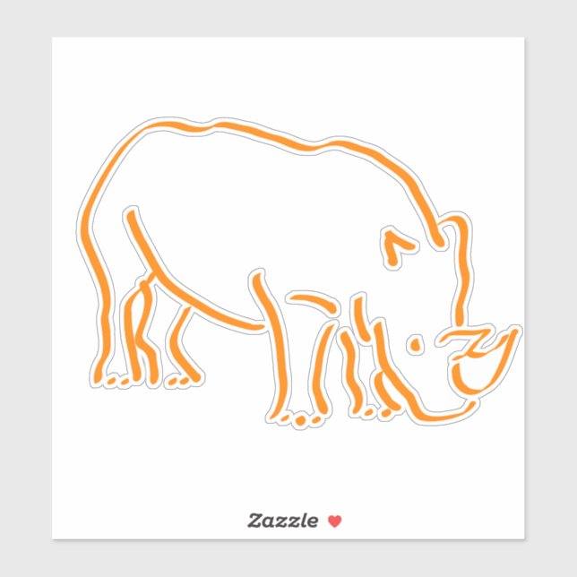 Pegatina Rhino (Hoja)