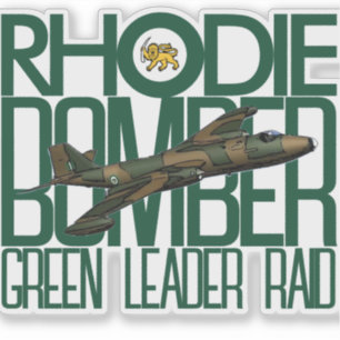 PEGATINA RHODESIAN CANBERRA BOMBER