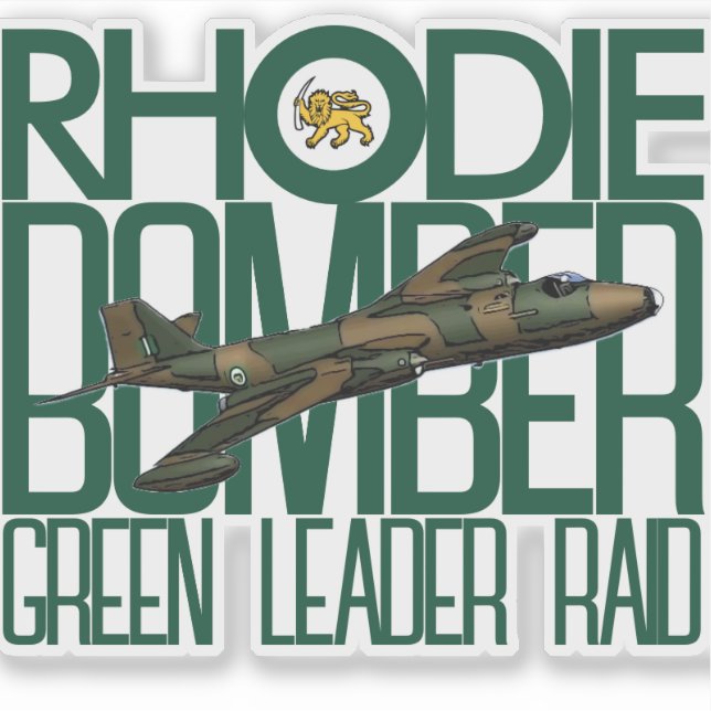 PEGATINA RHODESIAN CANBERRA BOMBER (Anverso)