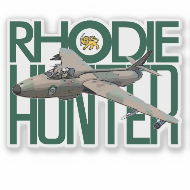PEGATINA RHODESIAN HUNTER (Anverso)