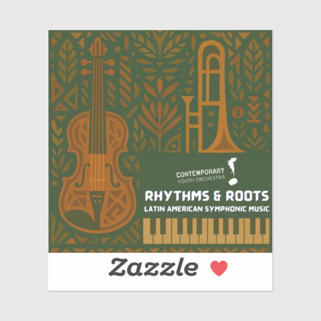 Pegatina Rhythms & Roots Sticker (Hoja)