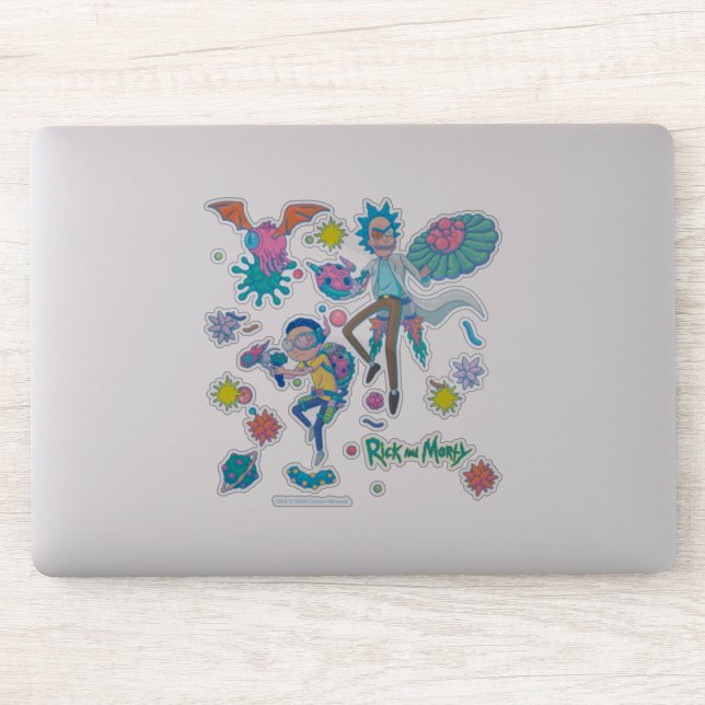 Pegatina RICK AND MORTY™ | Entre El Patrón De Células Infec (Ordenador)