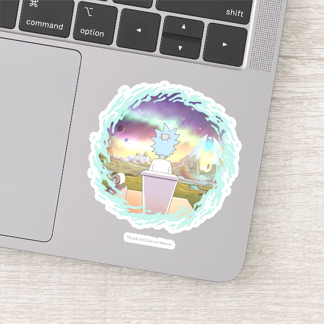 Pegatina RICK AND MORTY™ | Lugar privado de Rick (Detalle)