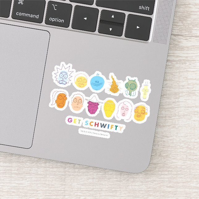 Pegatina RICK AND MORTY™ | Obtener Schwifty (Detalle)