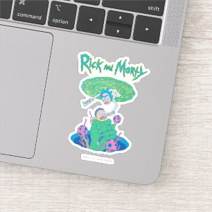 Pegatina RICK AND MORTY™   Rescate del portal