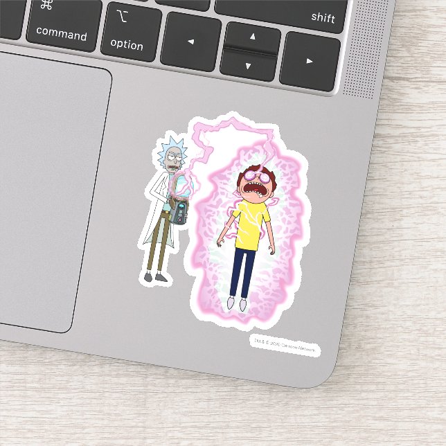 Pegatina RICK AND MORTY™ | Vives Con Las Consecuencias (Detalle)