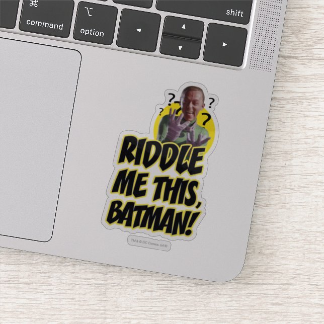 Pegatina Riddle Me This Batman (Detalle)