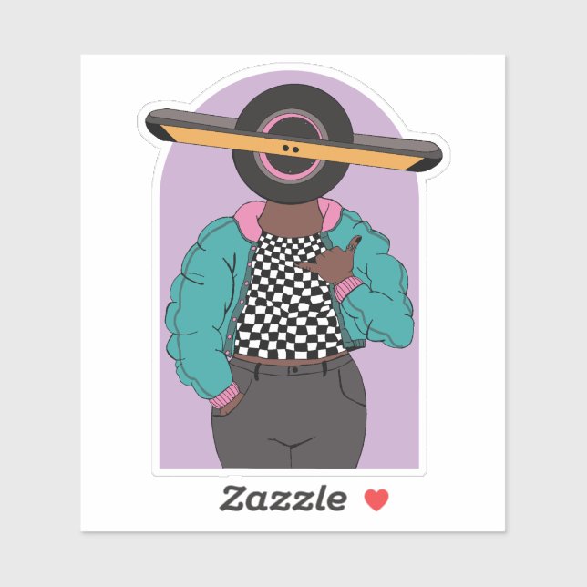 Pegatina Rider 3 (Hoja)