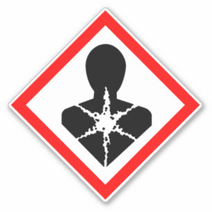 Pegatina Riesgo a largo plazo para la salud COSHH