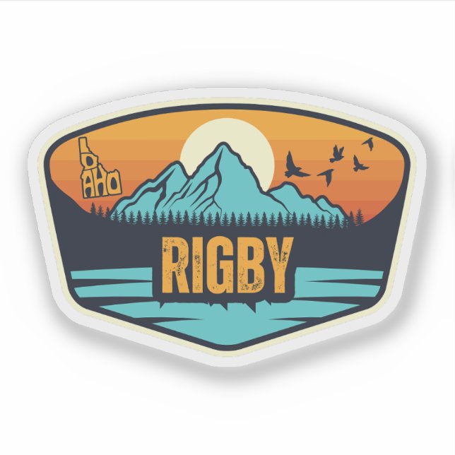 Pegatina Rigby, Idaho (Anverso)