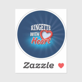 Pegatina 'Ringette With Heart'
