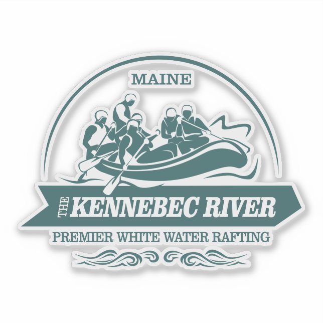 Pegatina Río Kennebec (R) (Anverso)