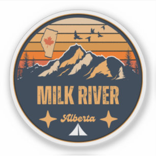 Pegatina Río Milk, Alberta