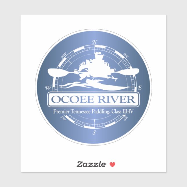 Pegatina Río Ocoee (KC2) (Hoja)