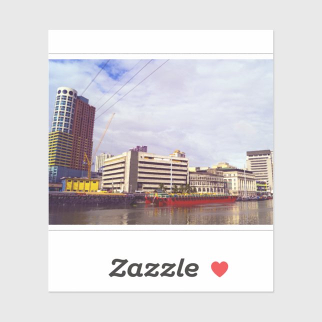 Pegatina Río Pasig (Hoja)