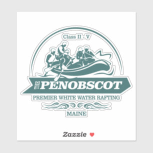 Pegatina Río Penobscot (rafting 2)