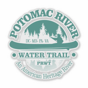 Pegatina Río Potomac WT (canoa)