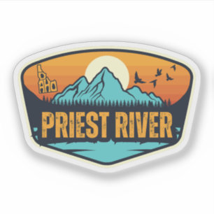 Pegatina Río Priest, Idaho