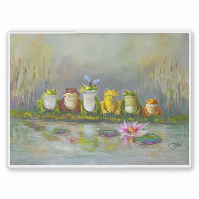 Pegatina Río Ribbit (Anverso)