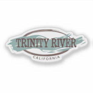 Pegatina Río Trinity California con gráfico