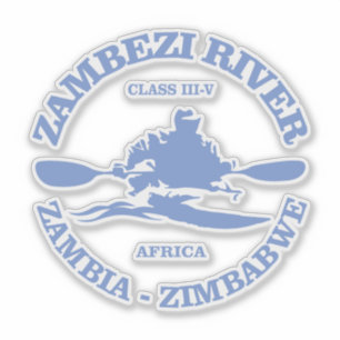 Pegatina Río Zambezi (rd)