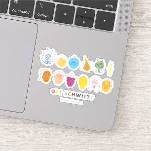 Pegatina RIQUEZA Y MORTY™  Obtener Schwifty