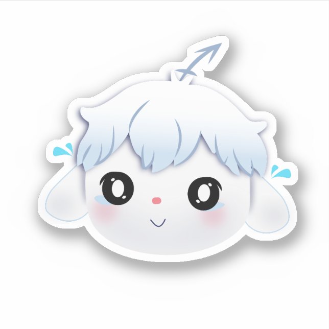 Pegatina Riri Cry Cute Sticker  (Anverso)