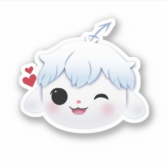 Pegatina Riri Hermoso Sticker Adorable (Anverso)