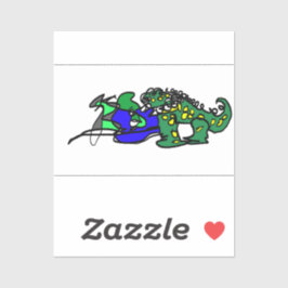 Pegatina Ritmo de cocodrilo