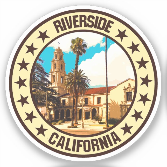 Pegatina Riverside (Anverso)