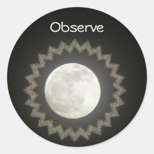 Pegatina (rnd) - Luna / Observador