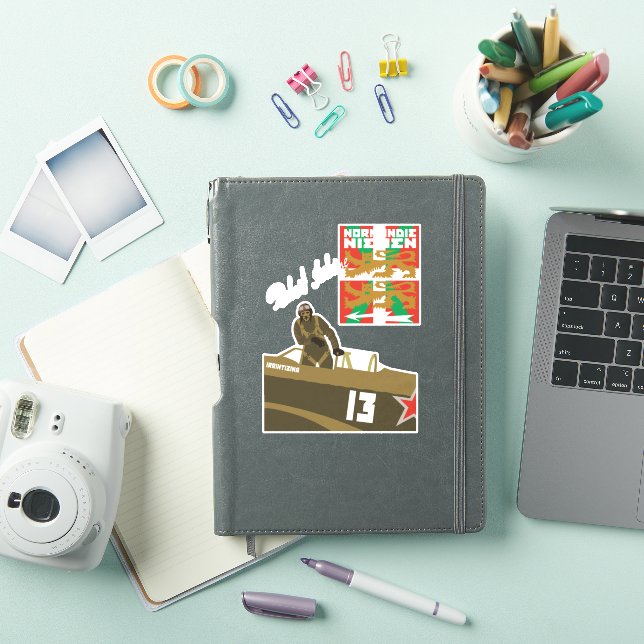 Pegatina ROBERT IRIBARNE (Ikurrina) (Funda para iPad)