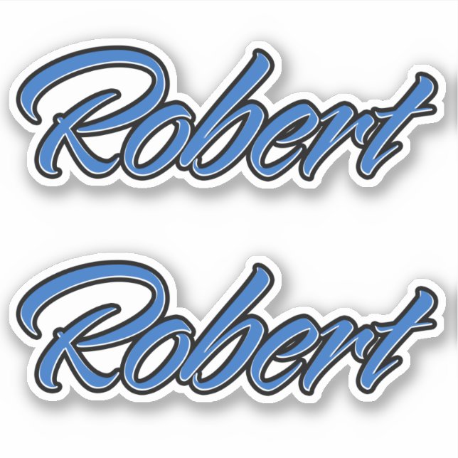 Pegatina Robert Name blue Aufkleber Sticker Stickerset (Anverso)