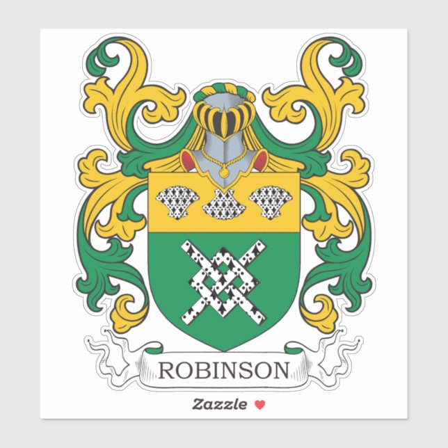 Pegatina Robinson Family Crest (Hoja)