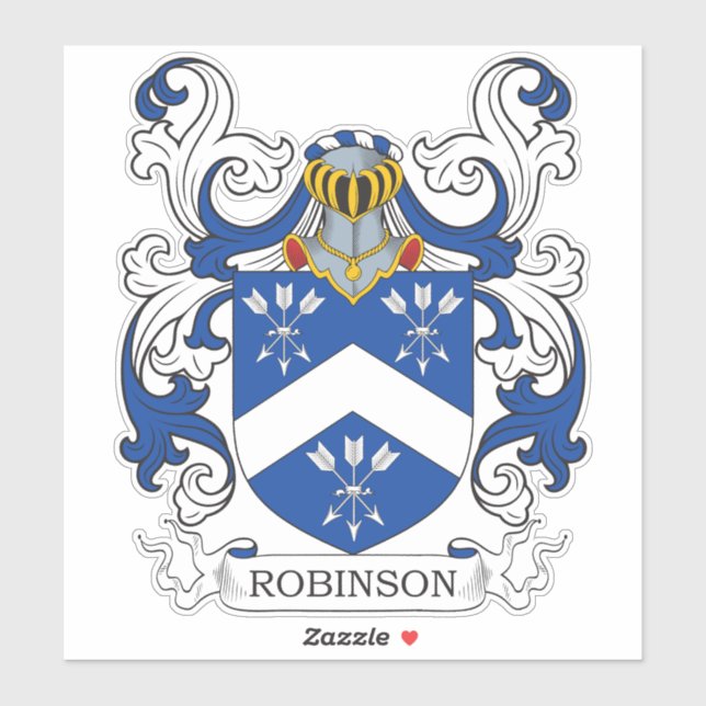 Pegatina Robinson Family Crest (Hoja)