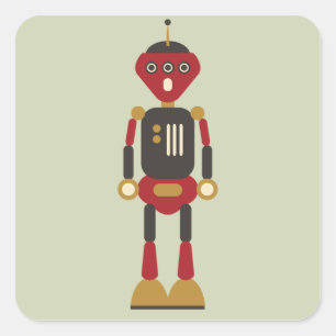 pegatina Robot de 3 ojos