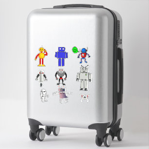 Pegatina Robot juguete lindo niños artesanía