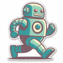 Pegatina Robot Runner